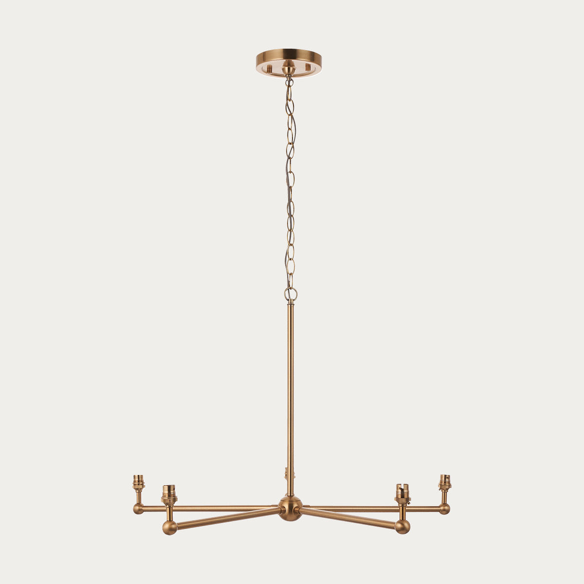 Brushed aged brass plate