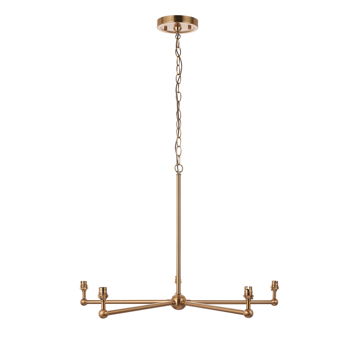 Brushed aged brass plate