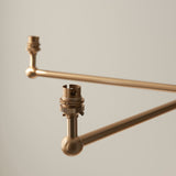 Brushed aged brass plate