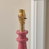 Pink clay & warm brass plate