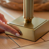 Brushed aged brass plate