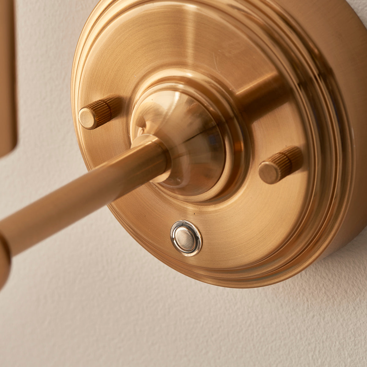 Brushed aged brass plate