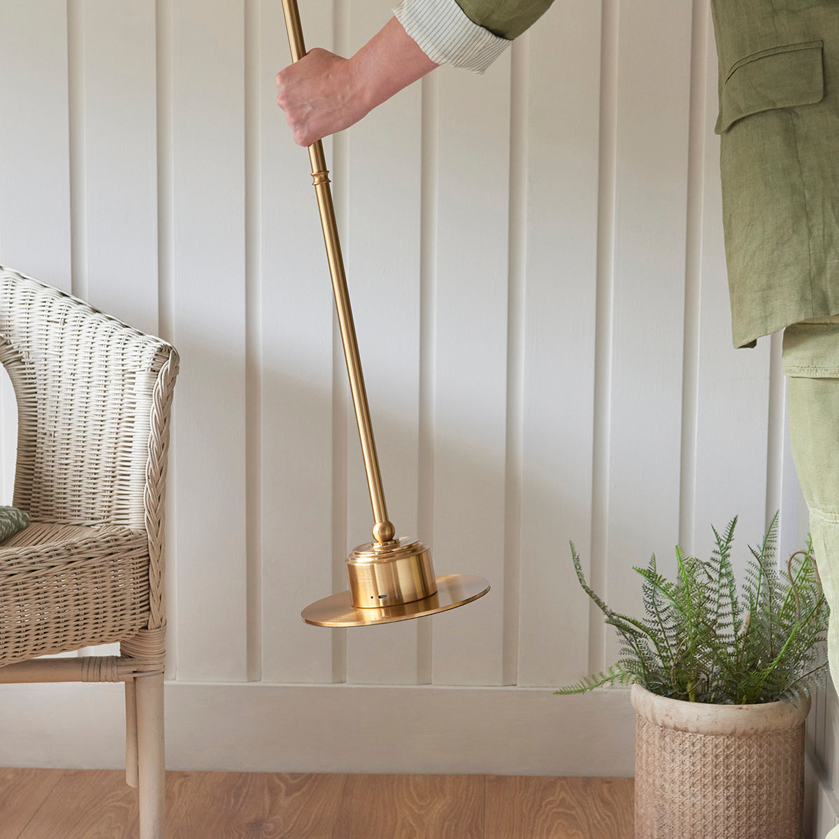 Brushed aged brass plate