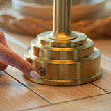 Brushed aged brass plate