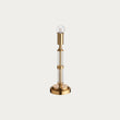 Brushed aged brass plate & clear acrylic