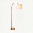 Warm brass plate & natural fabric