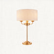Vintage brass & natural linen