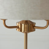 Vintage brass & natural linen