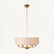 Vintage brass & natural linen