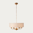 Vintage brass & natural linen