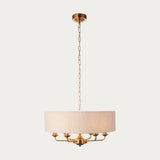 Vintage brass & natural linen