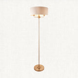 Vintage brass & natural linen