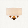 Vintage brass & natural linen