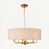 Vintage brass & natural linen
