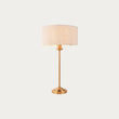 Vintage brass & natural linen