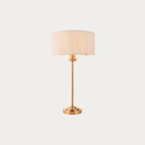 Vintage brass & natural linen