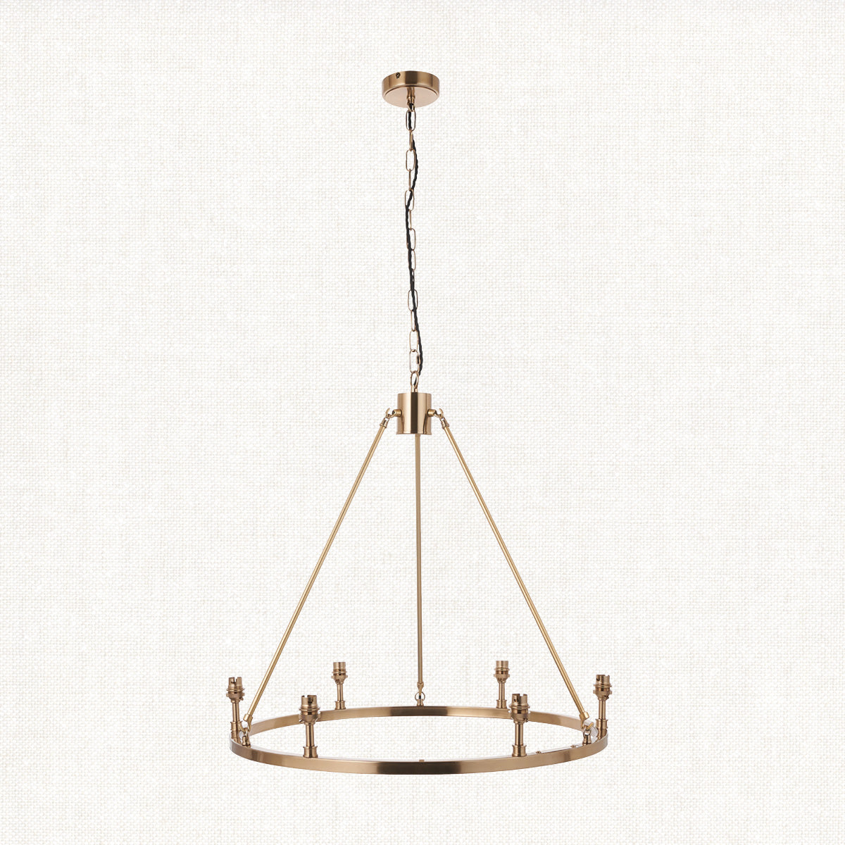 Brushed aged brass plate