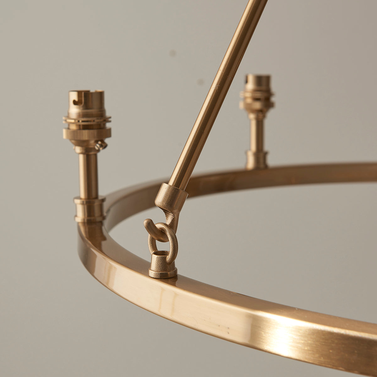 Brushed aged brass plate