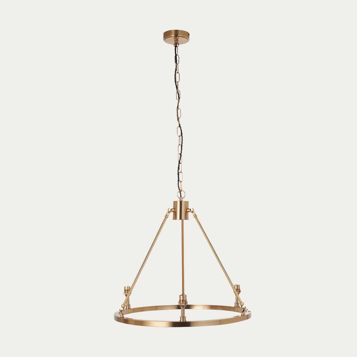 Brushed aged brass plate