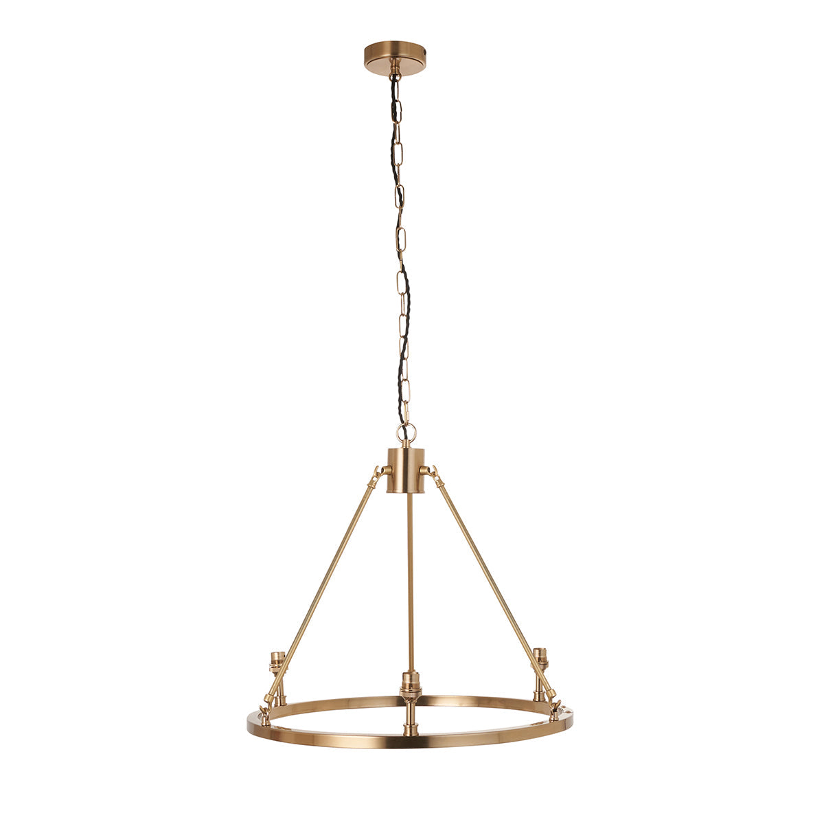 Brushed aged brass plate