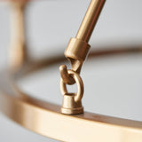 Brushed aged brass plate