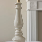 Almond white & warm brass plate