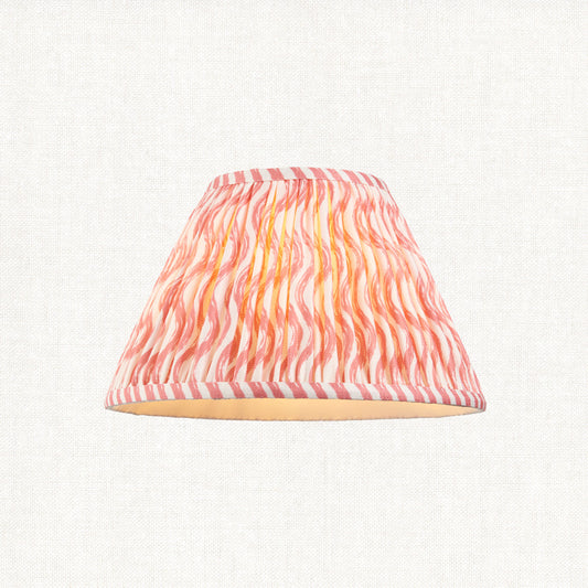 Coral pink fabric