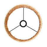 Natural raffia & matt black