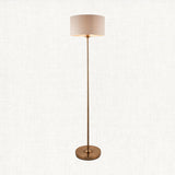 Vintage brass & natural linen