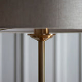 Vintage brass & natural linen