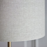 Vintage brass & natural linen