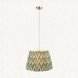 Brushed Aged Brass Green Flex & Cotswold Green Fabric