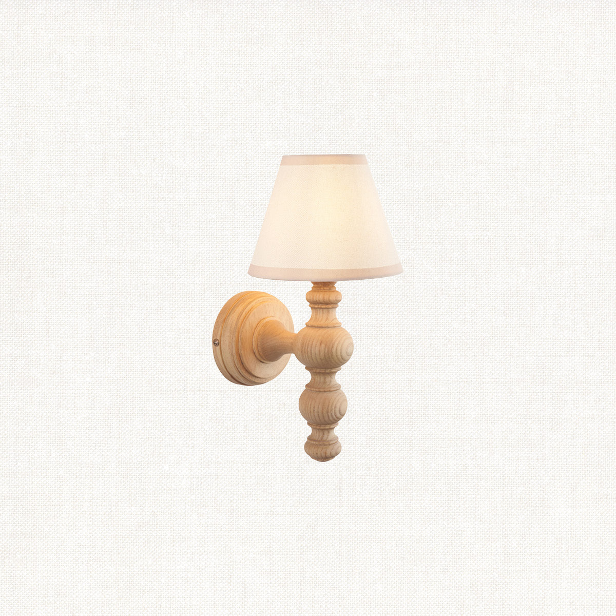 Natural Ash & Vintage White Fabric