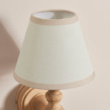 Natural Ash & Vintage White Fabric