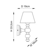 Natural Ash & Vintage White Fabric