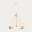 Brushed Aged Brass Plate & Vintage White Fabric
