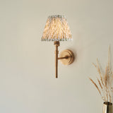 Brushed Aged Brass Plate & Herb Garden Green Fabric