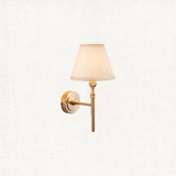 Brushed Aged Brass Plate & Vintage White Fabric