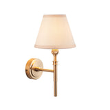 Brushed Aged Brass Plate & Vintage White Fabric