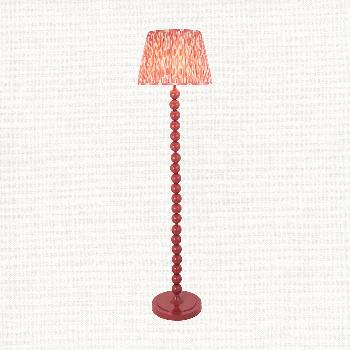 Gloss Pink Clay Paint & Coral Pink Fabric