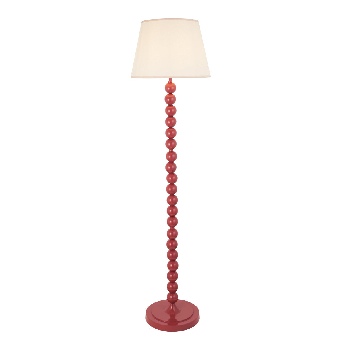 Gloss Pink Clay Paint & Vintage White Fabric