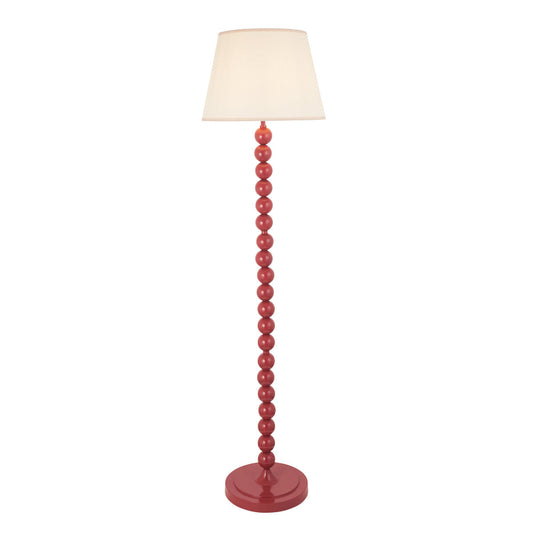 Gloss Pink Clay Paint & Vintage White Fabric