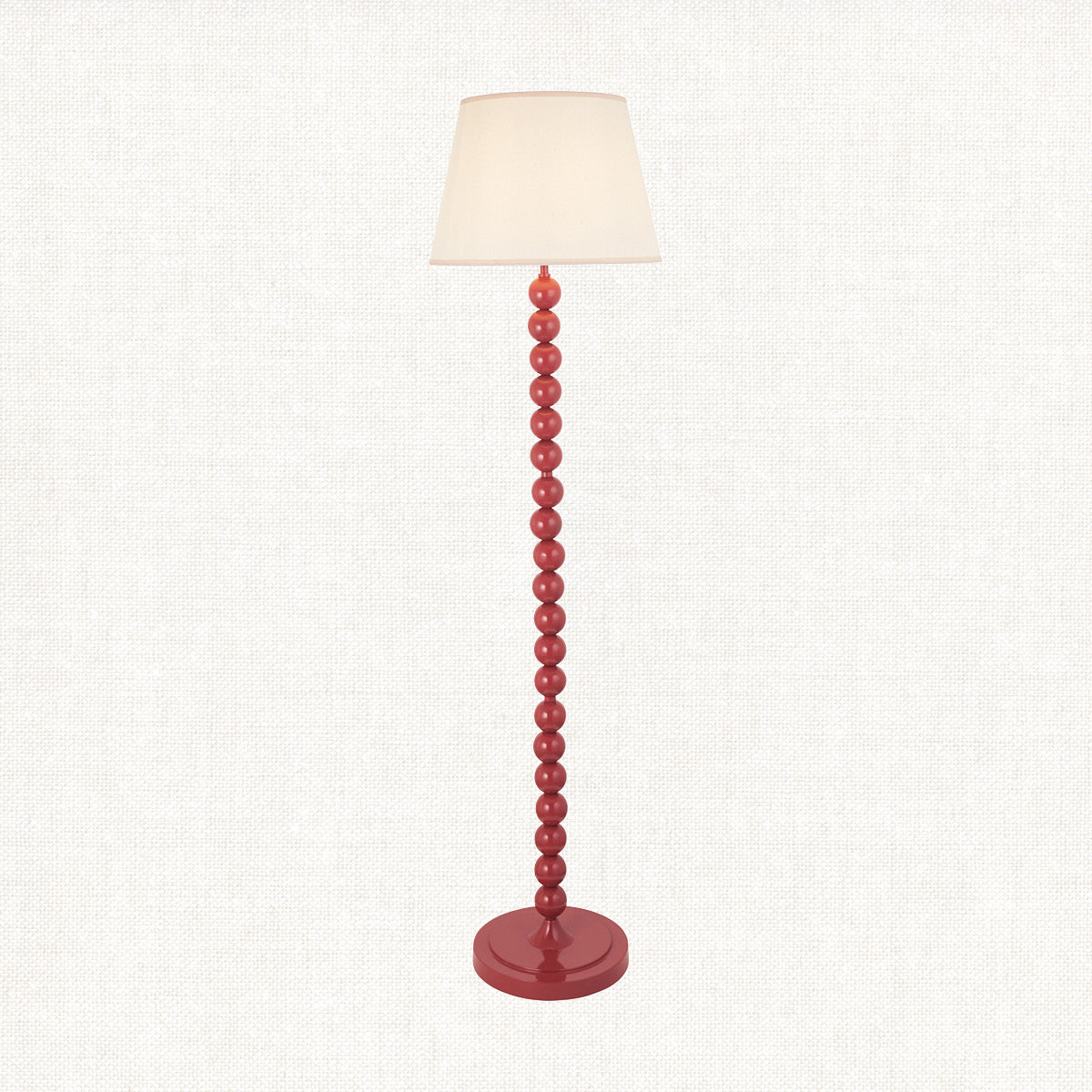 Gloss Pink Clay Paint & Vintage White Fabric