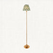 Brushed Aged Brass Plate & Cotswold Green Fabric