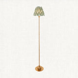 Brushed Aged Brass Plate & Cotswold Green Fabric