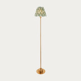 Brushed Aged Brass Plate & Cotswold Green Fabric