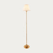 Brushed Aged Brass Plate & Vintage White Fabric
