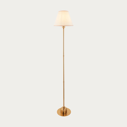 Brushed Aged Brass Plate & Vintage White Fabric