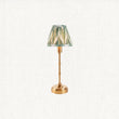 Brushed Aged Brass Plate & Cotswold Green Fabric