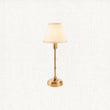 Brushed Aged Brass Plate & Vintage White Fabric